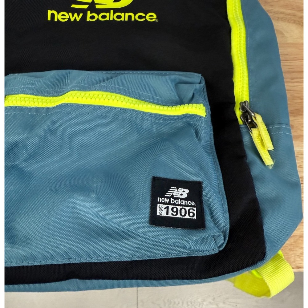 New Balance Booker‎ Jr. Colorblock Nylon School Sports Backpack 14x15 - Picture 6 of 7